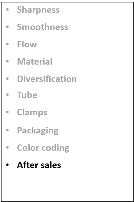 شاخص های کیفی سوزن فیستولا